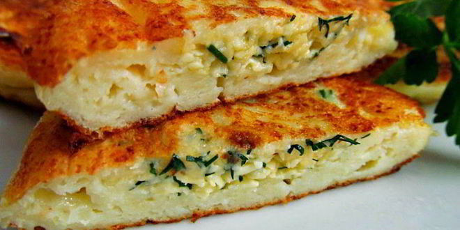 Рецепт оладий с сыром