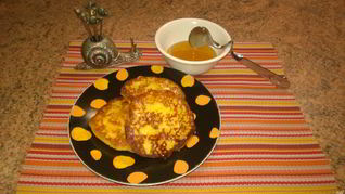 Рецепт Оладий с тыквой и творогом