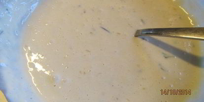 Шаг 2: оладий с тыквой, козьим сыром и розмарином