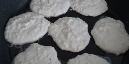 Шаг 1: оладий с яблоками