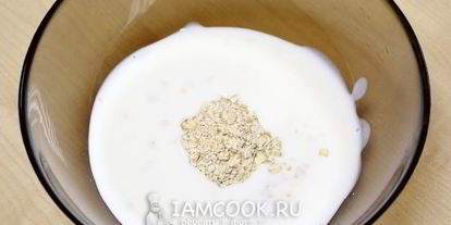 Шаг 2: овсяных оладий на кефире