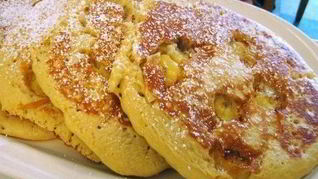 Рецепт Пышных банановых оладий на молоке