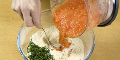 Шаг 1: томатных оладий