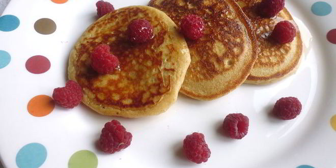 Рецепт цельнозерновых оладий с отрубями