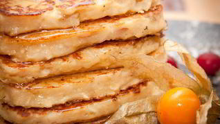 Рецепт Яблочно-творожных оладьи