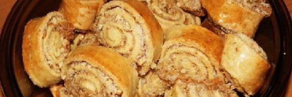 Рецепт Ореховых рулетов Коды