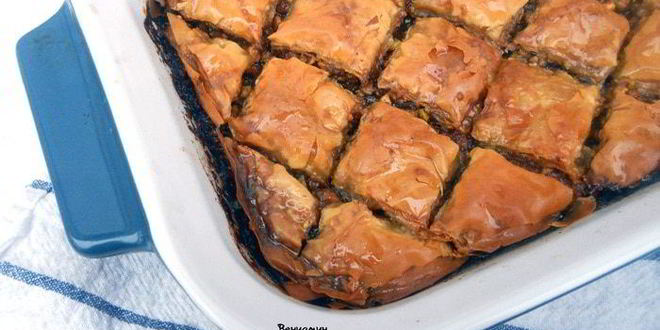 Рецепт пахлавы с фисташками и апельсиновой водой