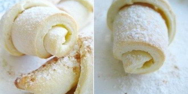 Рецепт Домашних творожных рогаликов