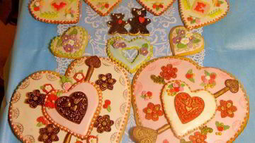 Рецепт Медового печенья Стрелы амура