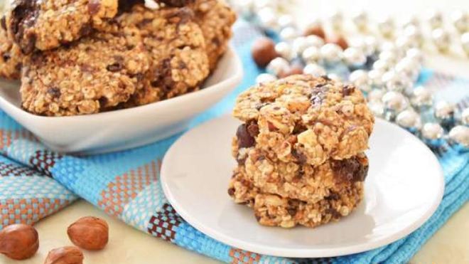 Рецепт Овсяного печенья с шоколадом