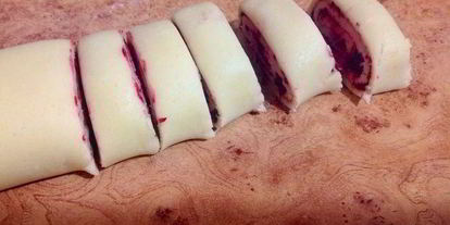 Шаг 7: печенья ежевично-малиновые завитушки