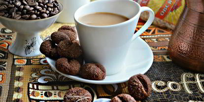 Шаг 5: печенья кофейные зерна