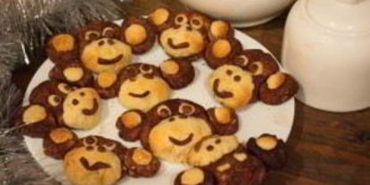 Шаг 6: печенья обезьянки на новый год