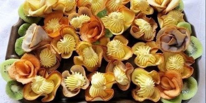 Рецепт печенья розочки с кремом