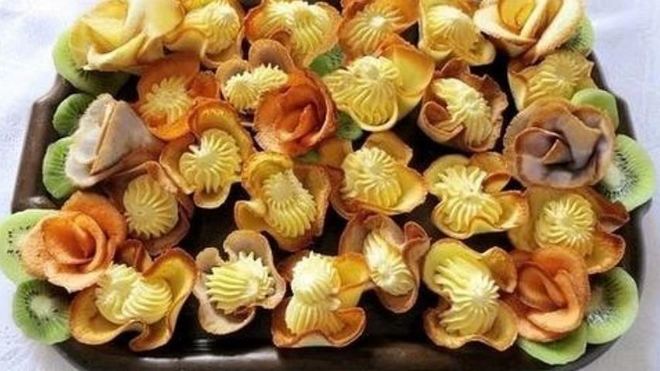 Рецепт Печенья Розочки с кремом