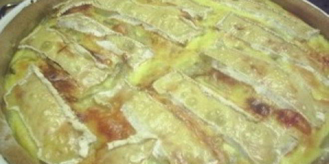 Рецепт киша с лососем и камамбером