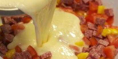 Шаг 3: киша с овощами и мясом