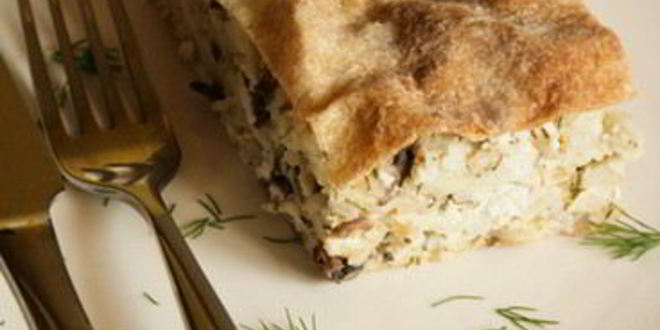 Рецепт курника из слоеного теста