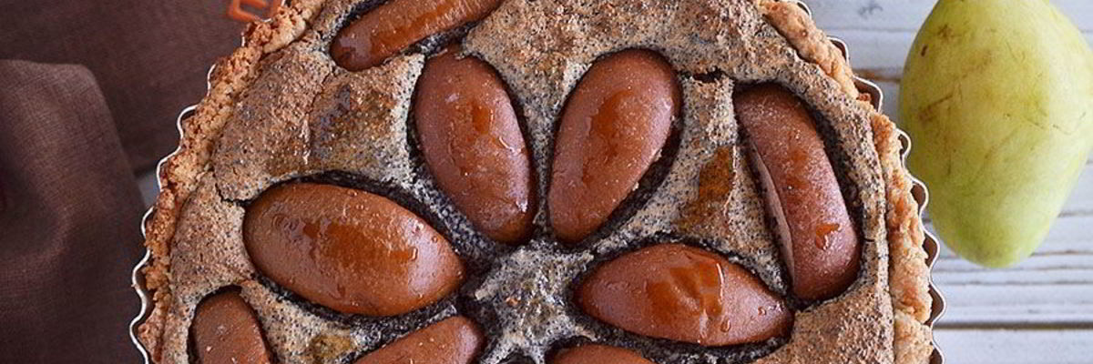 Рецепт Макового пирога с грушей