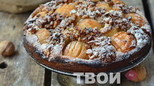 Рецепт Открытого пирога с яблоками