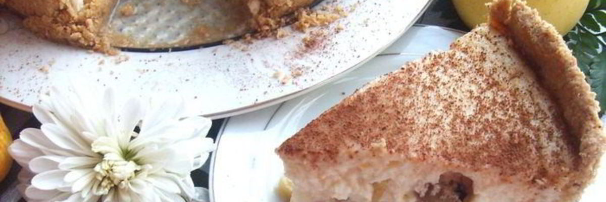 Рецепт Овсяного пирога с йогуртово-творожной заливкой