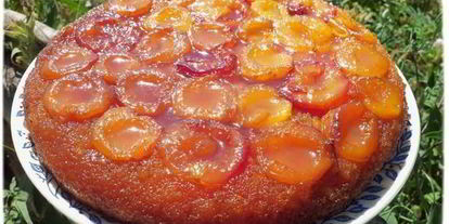 Шаг 6: перевернутого пирога с абрикосами и карамелью