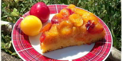 Шаг 7: перевернутого пирога с абрикосами и карамелью