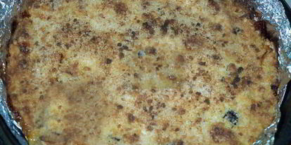 Шаг 6: песочного пирога с фруктами и белковой прослойкой