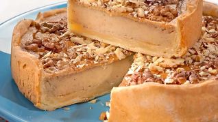 Рецепт Пирога с бананом и грецкими орехами