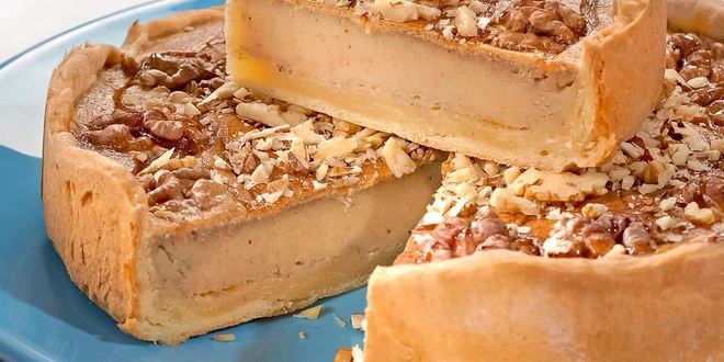 Рецепт пирога с бананом и грецкими орехами