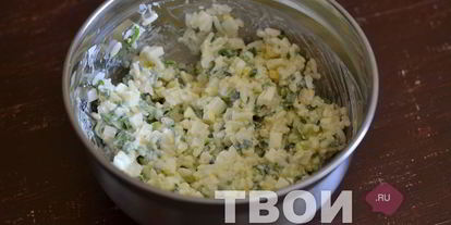 Шаг 4: пирога с рисом и яйцом