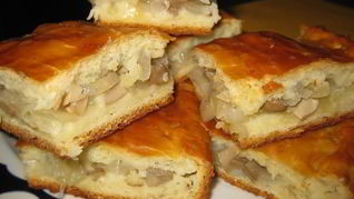 Рецепт Пирога с солеными груздями