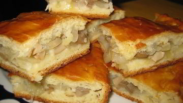 Рецепт Пирога с солеными груздями