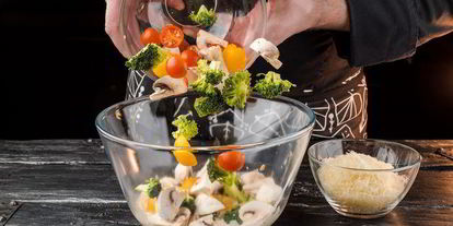 Шаг 3: пирога с творогом, брокколи и грибами