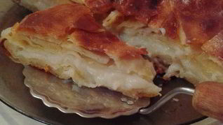 Рецепт Пирога с заварным кремом на слоеном экспресс-тесте