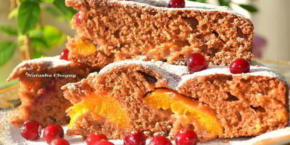 Шаг 4: шоколадна-медового пирог с абрикосами