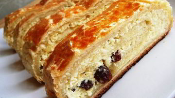 Рецепт Слоеного пирога с творогом