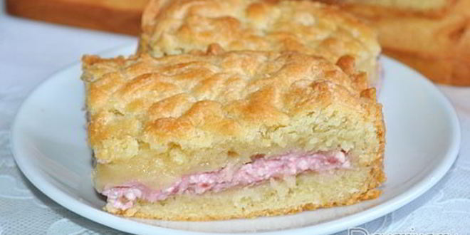 Рецепт Тертого пирога с творожной начинкой