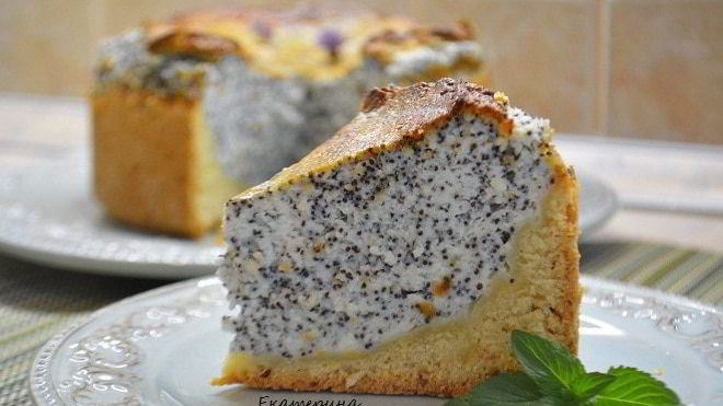 Рецепт Творожного пирога с маком