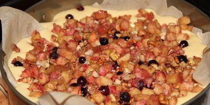 Шаг 2: яблочно-клюквенного пирог