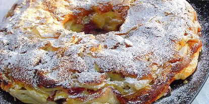 Шаг 5: яблочно-ягодного пирог-десерт с заливкой