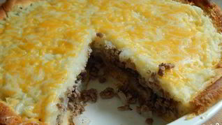 Рецепт Заливного пирога с мясом и картошкой