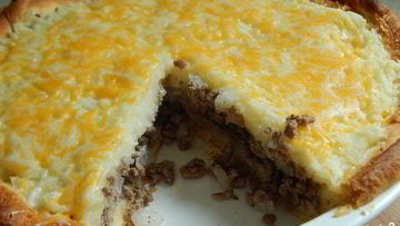 Рецепт Заливного пирога с мясом и картошкой