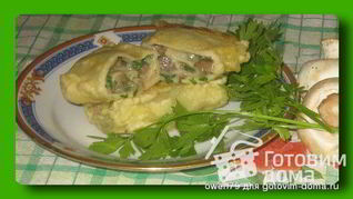 Рецепт Пирожков из блинчиков, в кляре