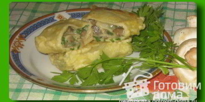 Рецепт пирожков из блинчиков, в кляре