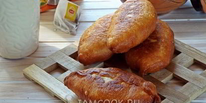 Шаг 16: пирожков на кефире с дрожжами на сковороде