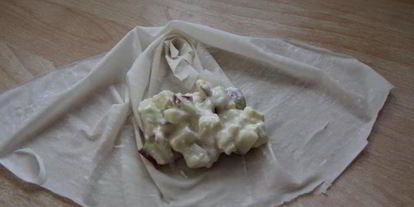 Шаг 2: пирожков плиссе