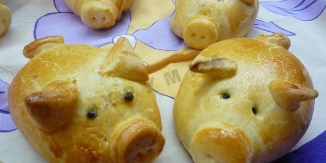 Рецепт пирожков с фаршем в духовке румяные хрюшки