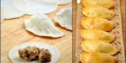 Шаг 1: пирожков с грибами из слоеного теста