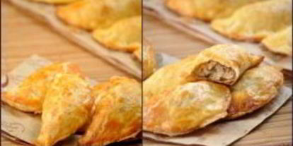 Шаг 2: пирожков с грибами из слоеного теста